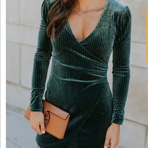 NWT Perfect holiday dress! Green long sleeve gem!